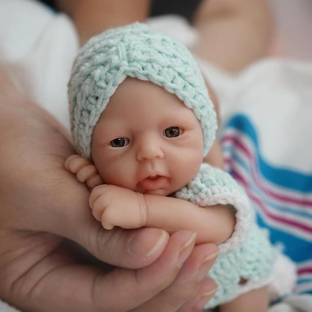 7 inch mini silicone baby reborn baby dolls.webp