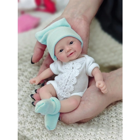 7 inch reborn baby doll silicone doll girl leah.webp
